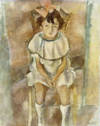 Klein meisje in roze, 1926