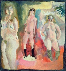 Drie naakte vrouwen, 1909
