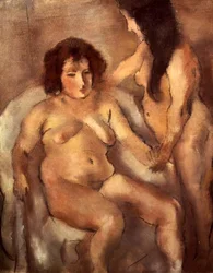 Twee naakte vrouwen (Het bordeel)