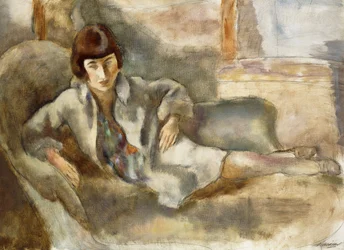 Vrouw op een bank; La Dame au Canape, ca.1927