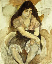 Zittende jonge vrouw, 1921