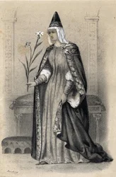Portret van Gravin Mathilde van Toscane, bekend als Canossa