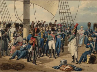 Napoleon keert terug van het eiland Elba