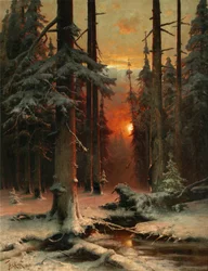 Sneeuw in het Bos, 1885