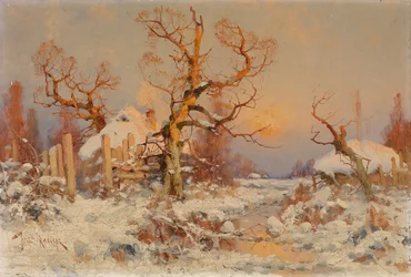 Winterlandschap in de Avondzon