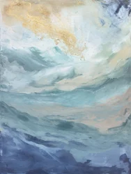 De sfeer van oceaangolven en de lucht