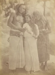 Ceylonese Groep bij een Boom, 1878