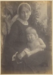 Mevrouw Herbert Duckworth met Gerald Duckworth, 1872