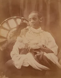 Prins Dejatch Alamayou van Abessinië, ca. 1868