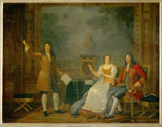 Racine leest "Athalie" voor Louis XIV en Mme ...