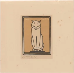 Zittende kat