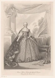 Portret van Maria Theresia van Bourbon