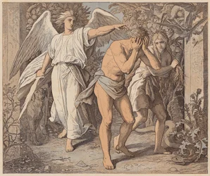 Adam en Eva verdreven uit het Paradijs, Genesis, III, 23, 24