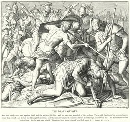 De Dood van Saul (gravure)