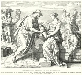 De Ontmoeting van Abrahams Dienaar en Rebekka