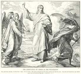 De verzoeking van Christus in de woestijn