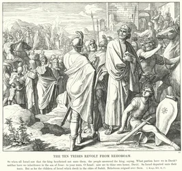 De Tien Stammen Komen in Opstand tegen Rehabeam