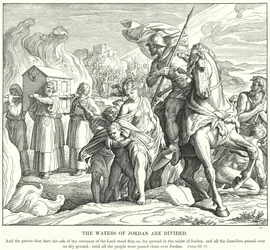 De Wateren van de Jordaan worden Gescheiden
