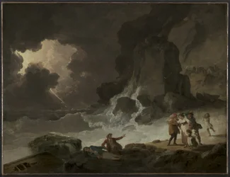 Een Storm Achter het Eiland Wight
