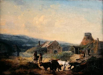 Romantische landelijke scène