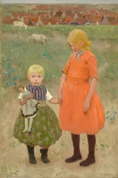 De zusters, ca.1895 (olieverf op doek)