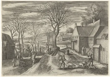 Februari (titel op object)