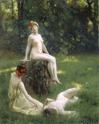 De open plek, 1900