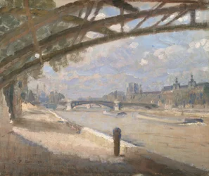 Onder de Pont des Arts, Parijs. Middag