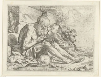 Heilige Hieronymus lezend
