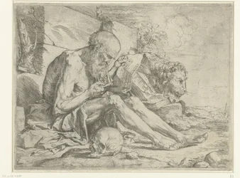 Heilige Hieronymus lezend