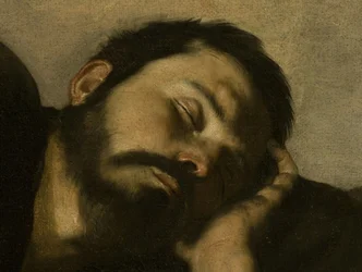 Jakobs droom, detail van het gezicht