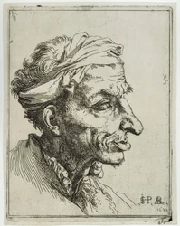 Kleine groteske kop