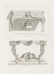 Table de Cabinet, 6e plaat, pl. 47 in Oeuvre