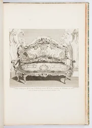 Canapé uitgevoerd voor de heer graaf van Bielinski, Groot Maarschalk van de Kroon van Polen, in 1735; Canapé uitgevoerd voor de graaf van Bielinski in 1735, 4e plaat
