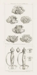 Differents Desseins de Tabatières, première planche, p. 49 in Oeuvre