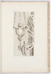 Kerk Lamp, plaat 83, uit Oeuvres de Juste-Aurèle Meissonnier (Werken van Juste-Aurèle Meissonnier)