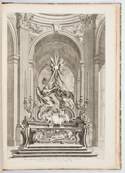 Ontwerp voor het Hoofdaltaar van de Kerk van St. Sulpice van Parijs, plaat 109, in Werken van Juste-Aurèle Meissonnier