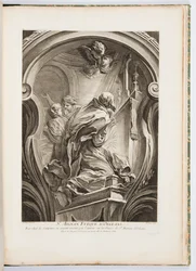 St. Aignan Bisschop van Orleans, plaat 111, in Oeuvres de Juste-Aurèle Meissonnier (Werken van Juste-Aurèle Meissonnier)