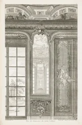 Vue des trumeaux du même Cabinet, 3e plaat