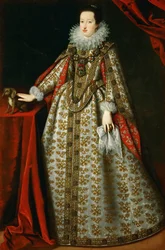 Portret van Eleonora Gonzaga in haar bruidsjurk