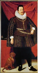 Keizer Ferdinand II, echtgenoot van Maria Anna van Beieren en Eleonore Gonzaga ... (olieverf op doek)