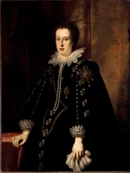 Portret van Claude de Medicis (Claudia de Medici) (1604-1648), vrouw van de Hertog van Urbino Federico della Rovere en daarna Aartshertog Leopold V van Oostenrijk Tirol