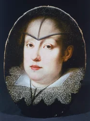Portret van Aartshertogin Maria Maddalena van Oostenrijk (Graz)