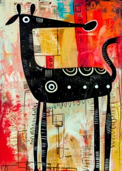 Kleurrijk abstract dier