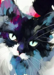 Levendige kattenblik