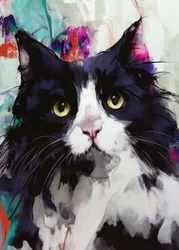 Levendig kattenportret