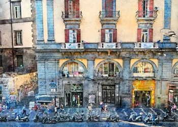 Levendig Italiaans straatbeeld