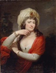 Portret van Aleksandra Branicka 1754-1838, hofdame van Catharina II, 1793