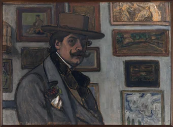 Zelfportret met bruine hoed, 1897