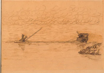 Kajakman harpoeneert een duikende zeehond